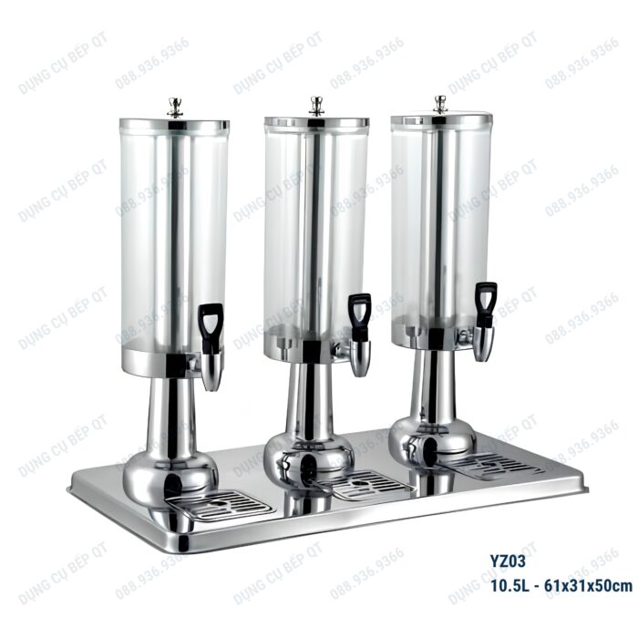 Bình Đựng Nước Trái Cây 3 Ngăn 10.5L