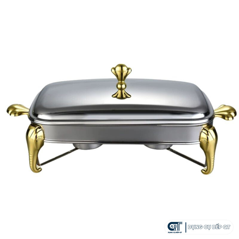 Khay hấp cầy chữ nhật có vẻ ngoài đẹp, tinh tế - “cân” mọi không gian bếp