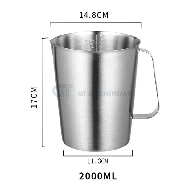 Ca Đánh Sữa Inox 304 (Mờ, Nhám)