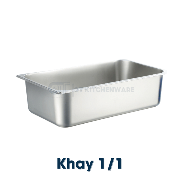 Khay Inox Đựng Thức Ăn 1/1 GN