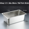 khay inox đựng thức ăn cao cấp, khay GN, khay inox đựng topping, khay GN cao cấp