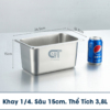 khay inox đựng thức ăn cao cấp, khay GN, khay inox đựng topping, khay GN cao cấp, khay inox đựng thực phẩm, khay inox đựng đồ ăn