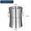 xô đá inox 2 lớp giữ nhiệt eo cao cấp