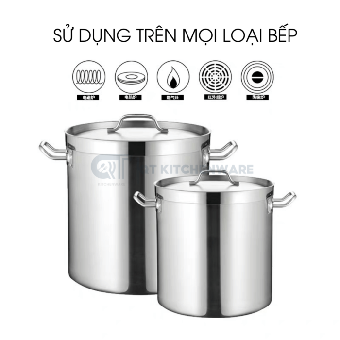 Nồi inox 3 đáy công nghiệp