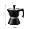 binh pha ca phe moka cao cấp, ấm pha cà phê moka, bình moka, bình pha cà phê moka 150ml