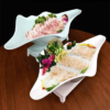 Khay Sashimi Vỏ Sò Xanh Nhựa Phíp Melamine cao cấp