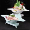 Khay Sashimi Vỏ Sò Xanh Nhựa Phíp Melamine cao cấp