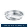 khay inox tròn buffet đơn cao cấp