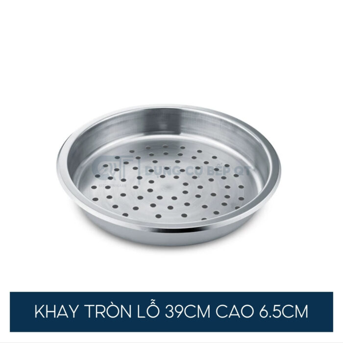 khay inox tròn buffet, khay inox buffet đơn, khay tròn inox cao cấp, khay đựng món buffet.