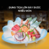 Khay sushi sashimi vỏ sò nhựa phíp melamine cao cấp