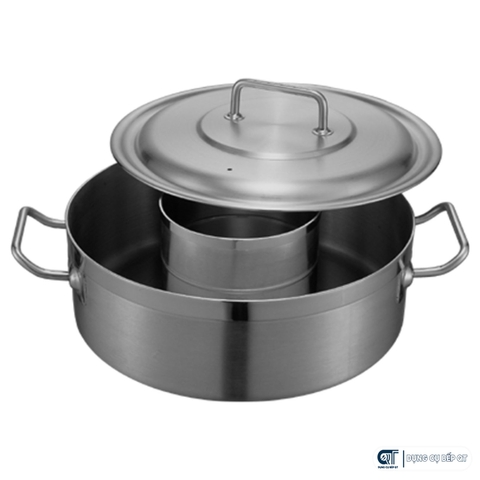 Nồi lẩu inox 2 ngăn, đáy 3 lớp EAST 