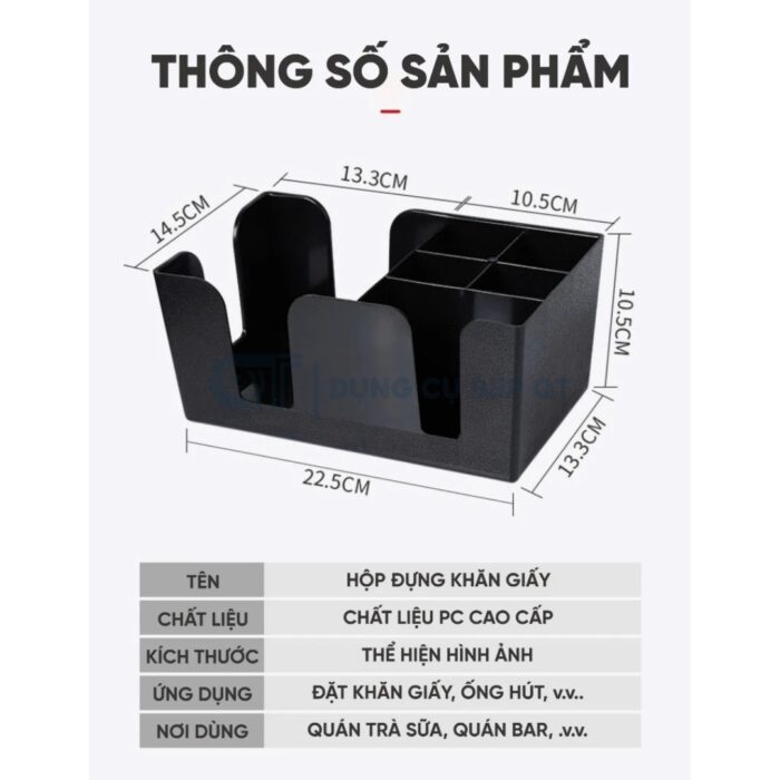 khay đựng ống hút cao cấp, khay đựng giấy ăn cao cấp