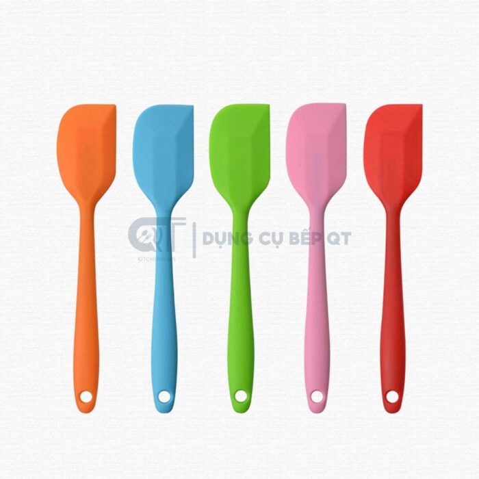 Phới Dẹt Silicon Trộn Bột, Vét Bột, Spatula 21cm