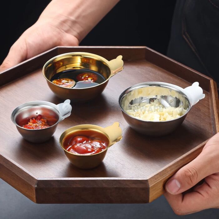 bát inox hàn quốc tay gấu cao cấp, bát inox 2 lớp tay gấu, bát hàn quốc tay gấu