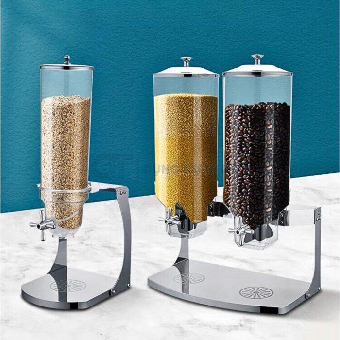bình đựng ngũ cốc 2 ngăn cao cấp, bình đựng ngũ cốc tiệc buffet, bình đựng ngũ cốc nhà hàng khách sạn