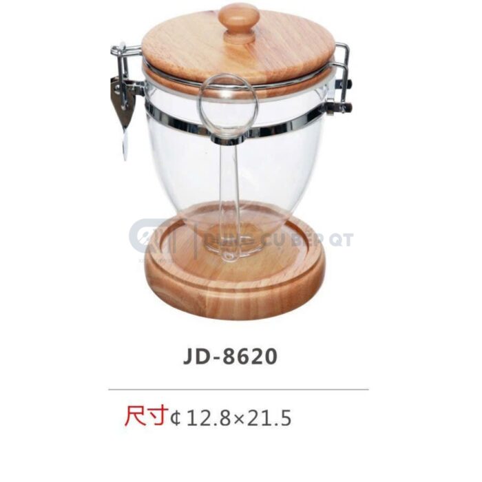 bình đựng ngũ cốc nắp gỗ, bình đựng ngũ cốc 1 ngăn, bình đựng ngũ cốc cho nhà hàng, bình đựng ngũ cốc tiệc buffet