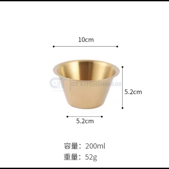 chén đựng sốt inox hàn quốc cao cấp, bát đựng sốt hàn quốc, chén đựng nước chấm hàn quốc, bát bé đựng nước chấm, chén inox 2 lớp đựng sốt