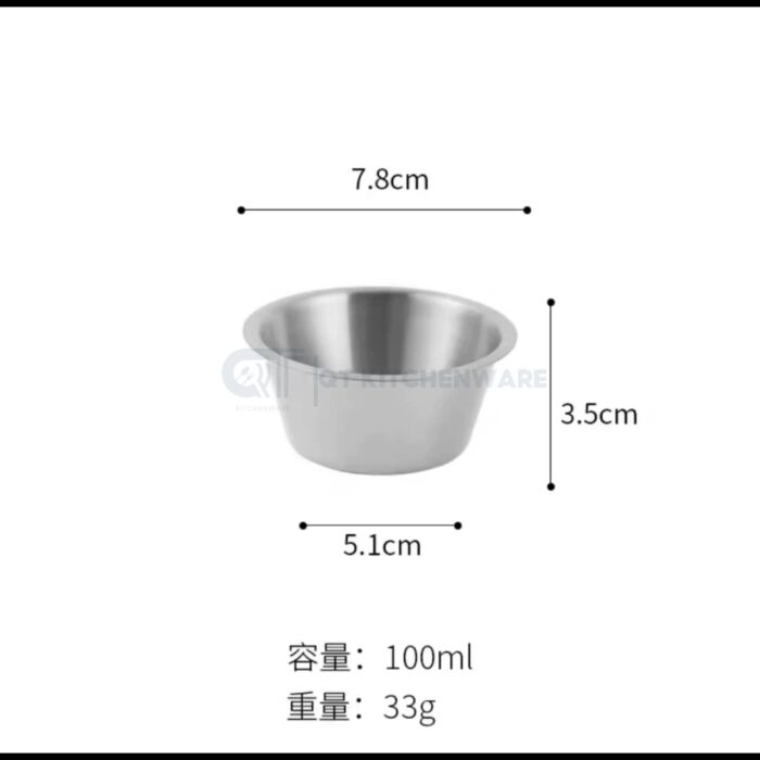 chén đựng sốt inox hàn quốc cao cấp, bát đựng sốt hàn quốc, chén đựng nước chấm hàn quốc, bát bé đựng nước chấm, chén inox 2 lớp đựng sốt