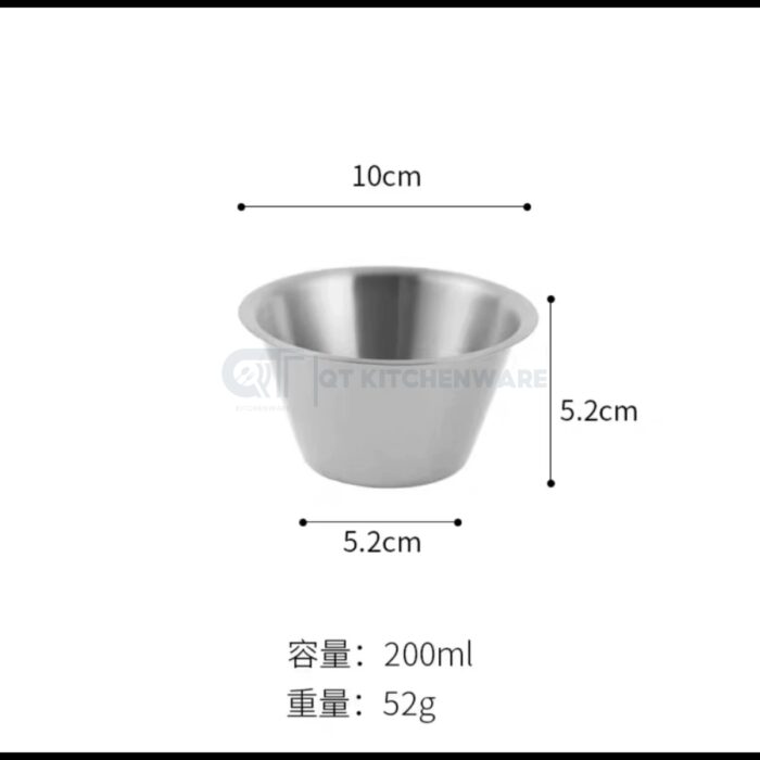 chén đựng sốt inox hàn quốc cao cấp, bát đựng sốt hàn quốc, chén đựng nước chấm hàn quốc, bát bé đựng nước chấm, chén inox 2 lớp đựng sốt