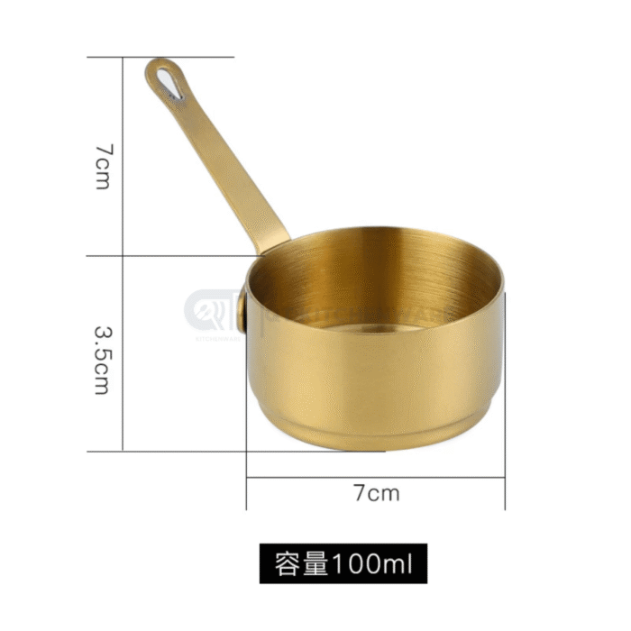 Chén đựng sốt inox tay cầm