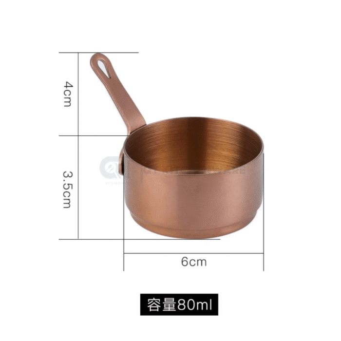 Chén đựng sốt inox tay cầm