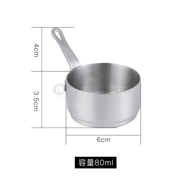 Chén đựng sốt inox tay cầm