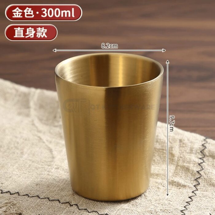 Cốc inox 2 lớp cách nhiệt hàn quốc trơn