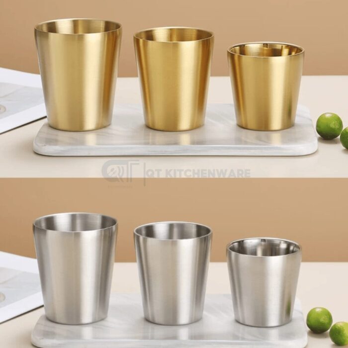 Cốc inox 2 lớp cách nhiệt hàn quốc trơn