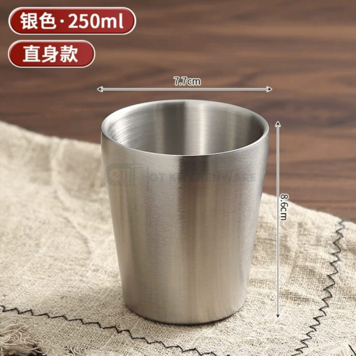 Cốc inox 2 lớp cách nhiệt hàn quốc trơn