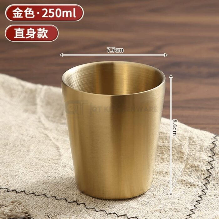 Cốc inox 2 lớp cách nhiệt hàn quốc trơn