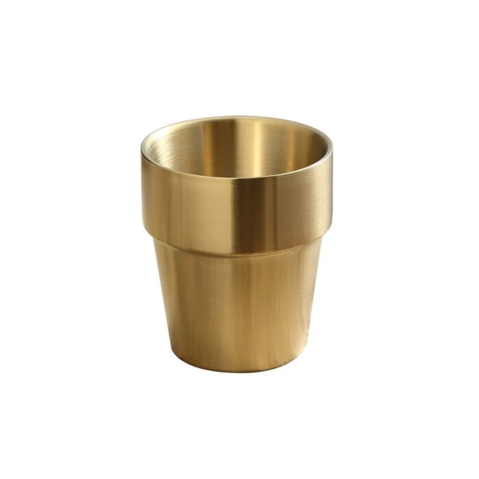 cốc inox hàn quốc 2 lớp ngấn màu vàng cao cấp, cốc inox hàn quốc, cốc inox 2 lớp hàn quốc, cốc inox hàn quốc