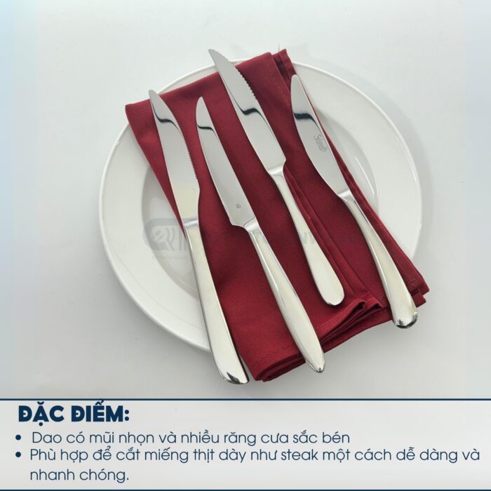 dao ăn bò inox cao cấp, dao ăn thịt bò, dao ăn bò bít tết, dao ăn bò giá bao nhiêu, dao ăn thịt bò nhà hàng​