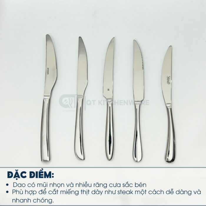dao ăn bò inox cao cấp, dao ăn thịt bò, dao ăn bò bít tết, dao ăn bò giá bao nhiêu, dao ăn thịt bò nhà hàng​