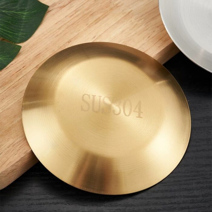 đĩa inox tròn hàn quốc đế bằng cao cấp, đĩa hàn quốc đế bằng, đĩa inox tròn đế bằng, đĩa inox 2 lớp hàn quốc