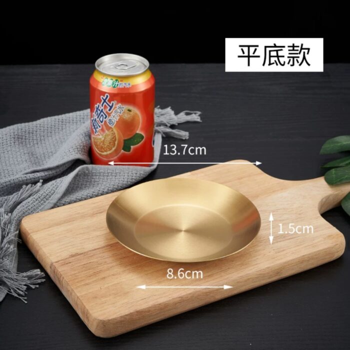 đĩa inox tròn hàn quốc đế bằng cao cấp, đĩa hàn quốc đế bằng, đĩa inox tròn đế bằng, đĩa inox 2 lớp hàn quốc