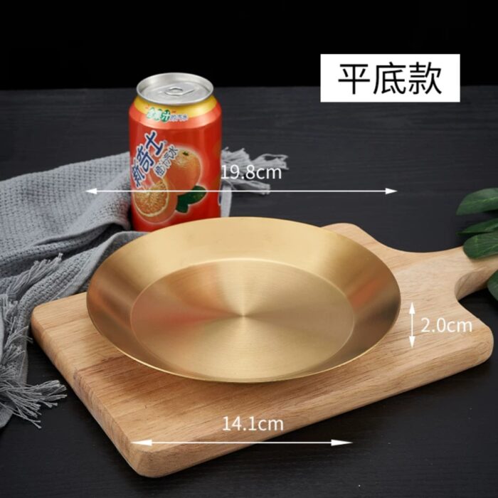 đĩa inox tròn hàn quốc đế bằng cao cấp, đĩa hàn quốc đế bằng, đĩa inox tròn đế bằng, đĩa inox 2 lớp hàn quốc