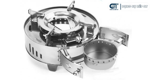 Bếp cồn inox sáng bóng, thẩm mỹ cao, bền bỉ