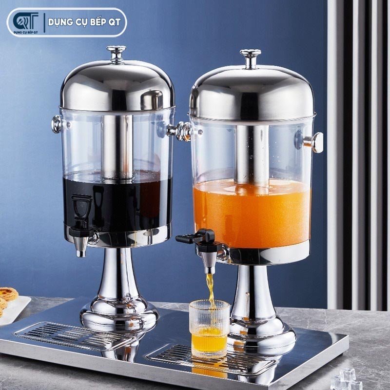 Bình đựng nước trái cây buffet inox có vẻ ngoài tinh tế, trang nhã