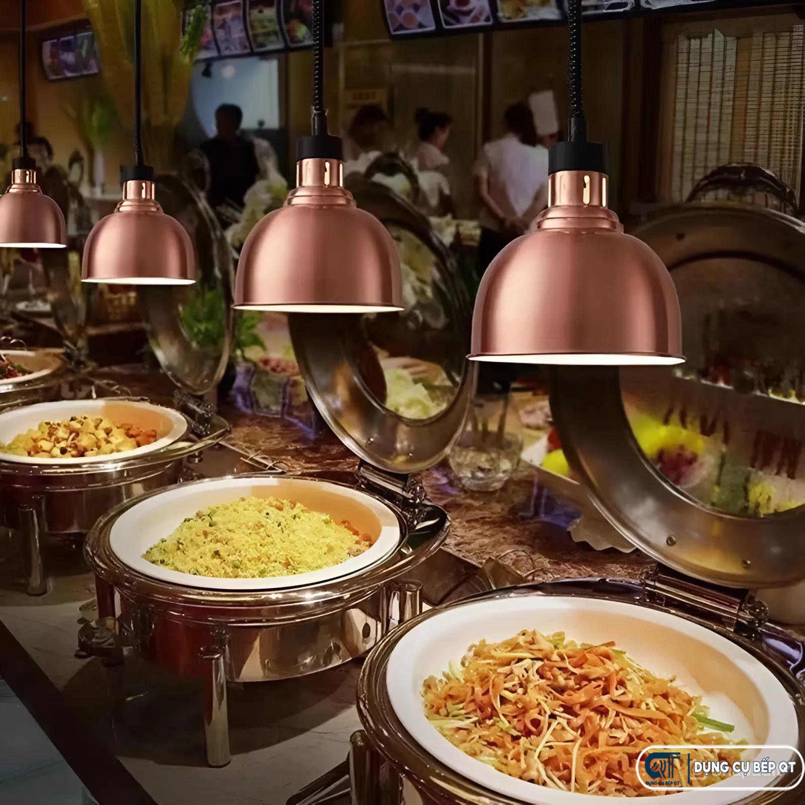 Giá đèn hâm nóng thức ăn phụ thuộc vào cấu tạo, công nghệ và nhiều yếu tố khác