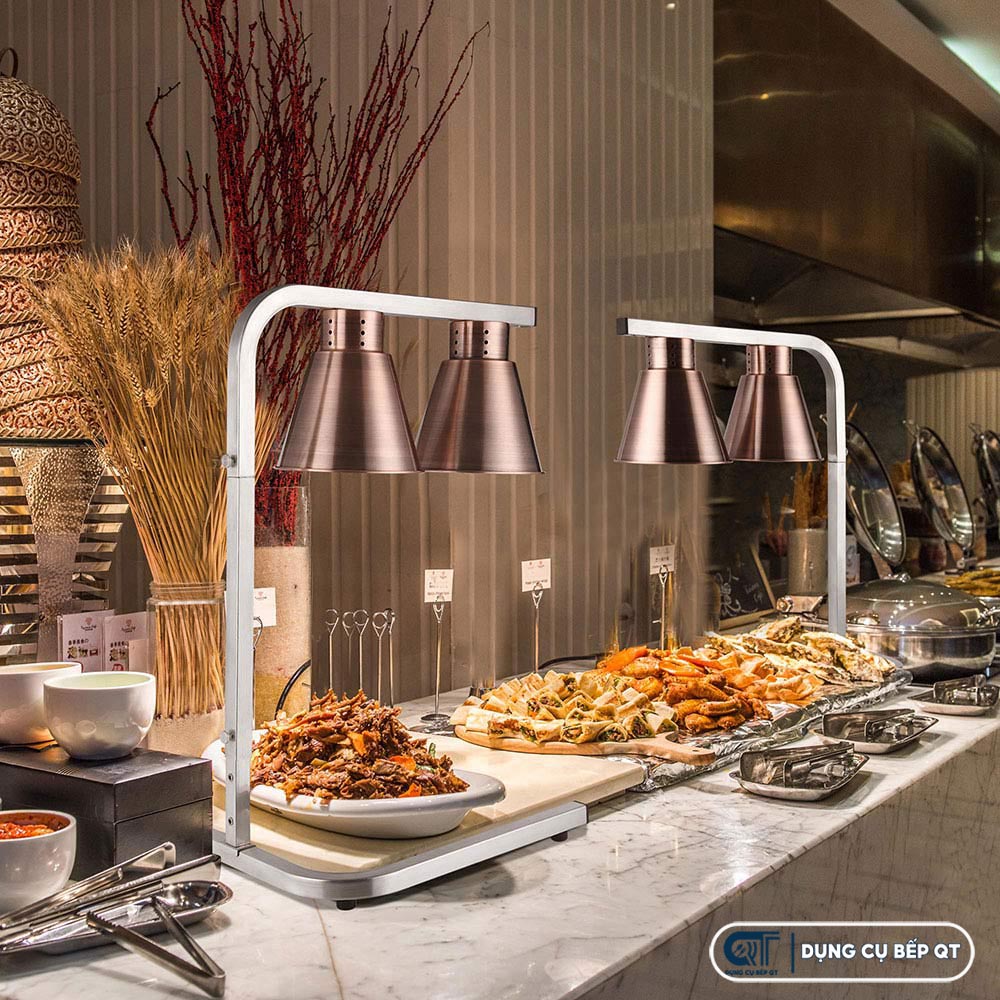 Đèn hâm nóng thức ăn được thiết kế tinh tế, công năng sử dụng tốt