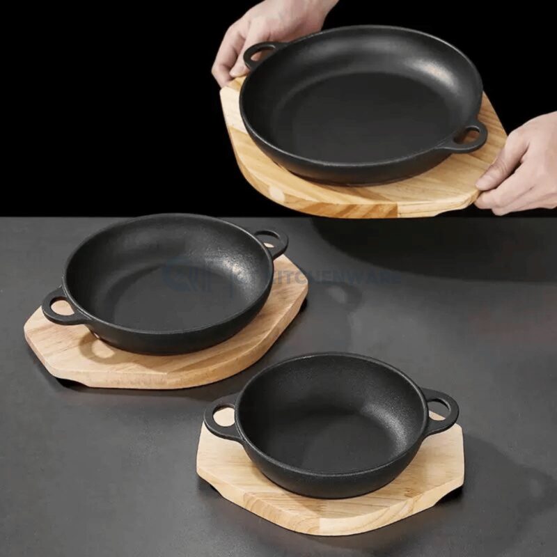 Bản gang tròn 2 quai sâu lòng