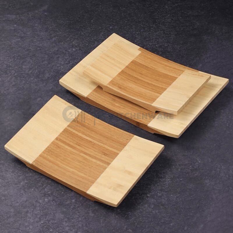 Chất liệu gỗ kết hợp kiểu dáng chữ nhật vành cong mang tới tính thẩm mỹ tối đa