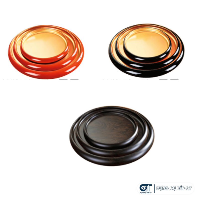 Khay đựng sushi tròn mang đến cảm giác tròn đầy, cân bằng - mang đậm phong cách Nhật