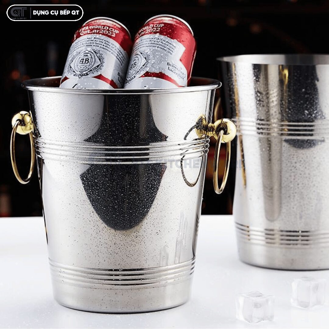 Xô đá inox - “Ngôi sao sáng” trong làng ướp lạnh đồ uống và rượu