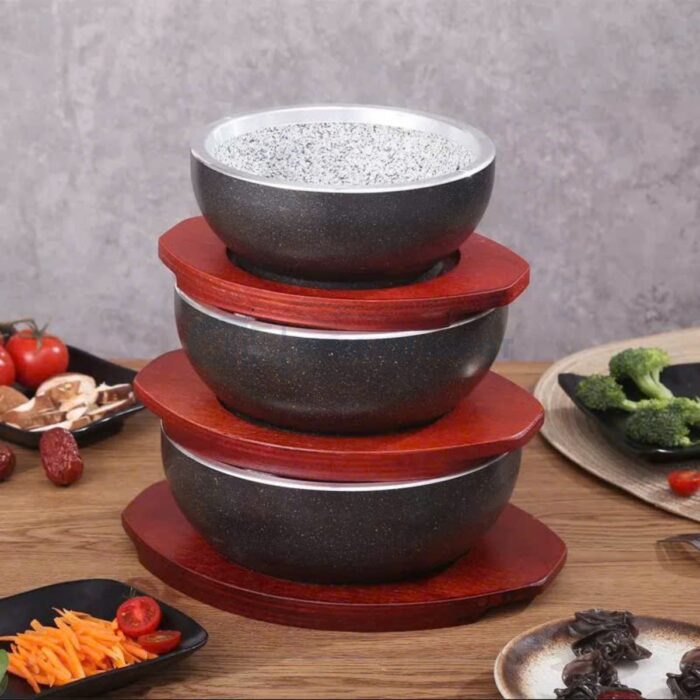 bát đá hàn quốc màu đen cao cấp, bát hàn quốc