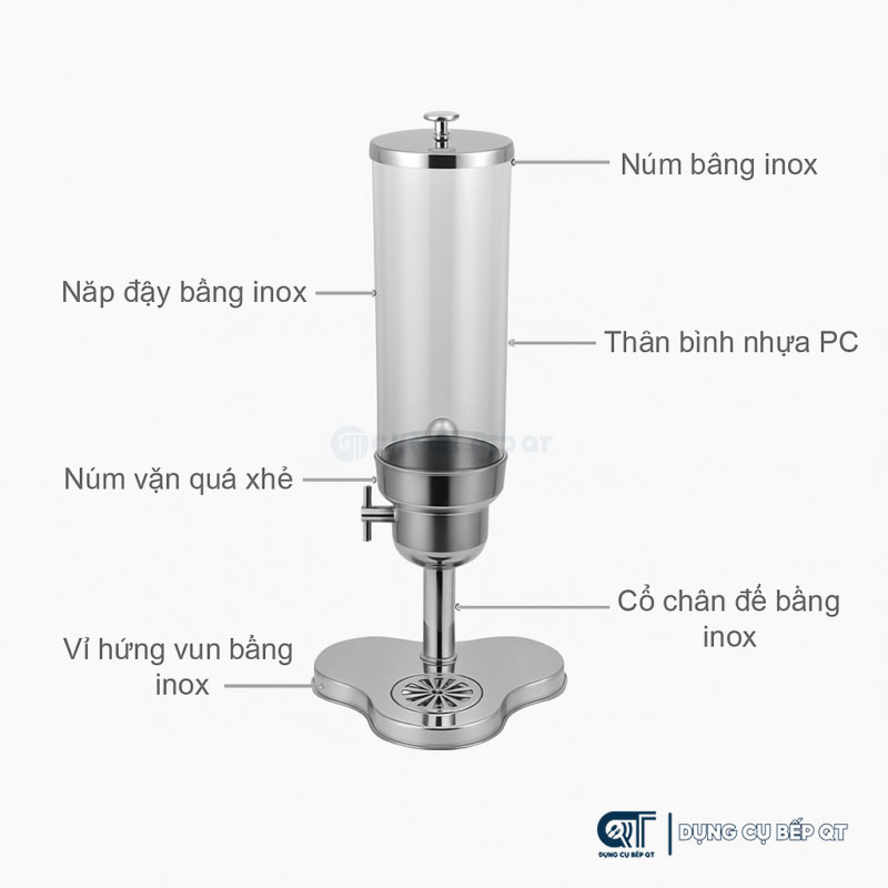 Bình đựng ngũ cốc buffet từ inox được đánh giá rất cao