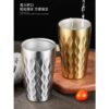cốc inox 2 lớp sóng hàn quốc cao cấp, cốc inox hàn quốc 2 lớp, cốc hàn quốc inox 2 lớp