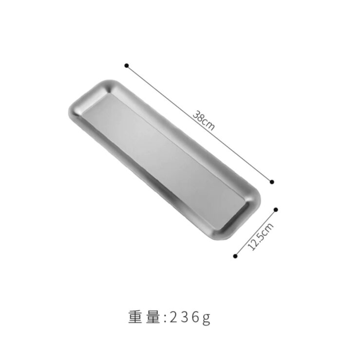 đĩa inox chữ nhật hàn quốc cao cấp, đĩa hàn quốc chữ nhật, đĩa inox hình chữ nhật, đĩa hàn quốc inox