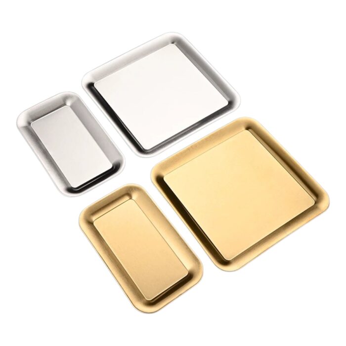 đĩa inox điểm tâm hàn quốc cao cấp, đĩa inox hàn quốc vuông, đĩa inox hàn quốc chữ nhật