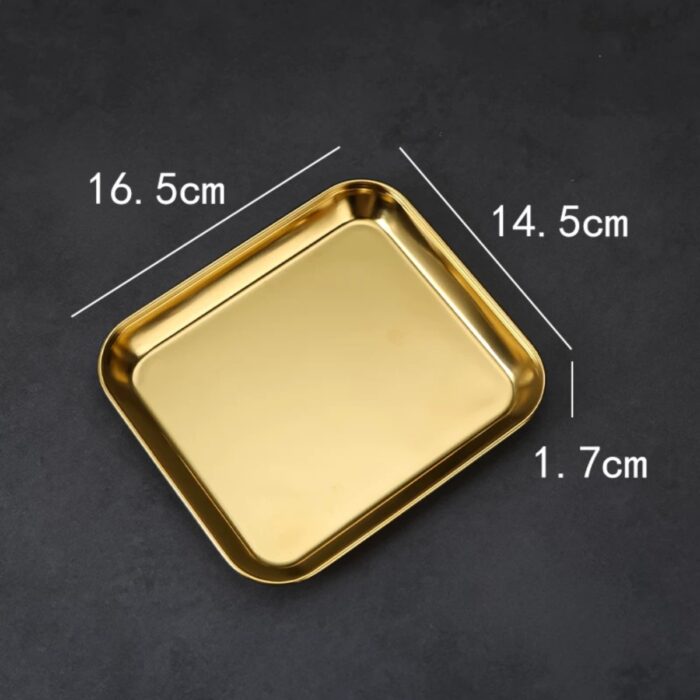 đĩa inox vuông trơn hàn quốc cao cấp, đĩa inox hàn quốc, đĩa inox hàn quốc hình vuông